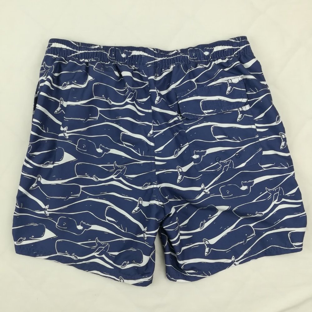 Vineyard Vines All Over Whale Print Lined Swim Trunks Shorts - Picture 7 of 7